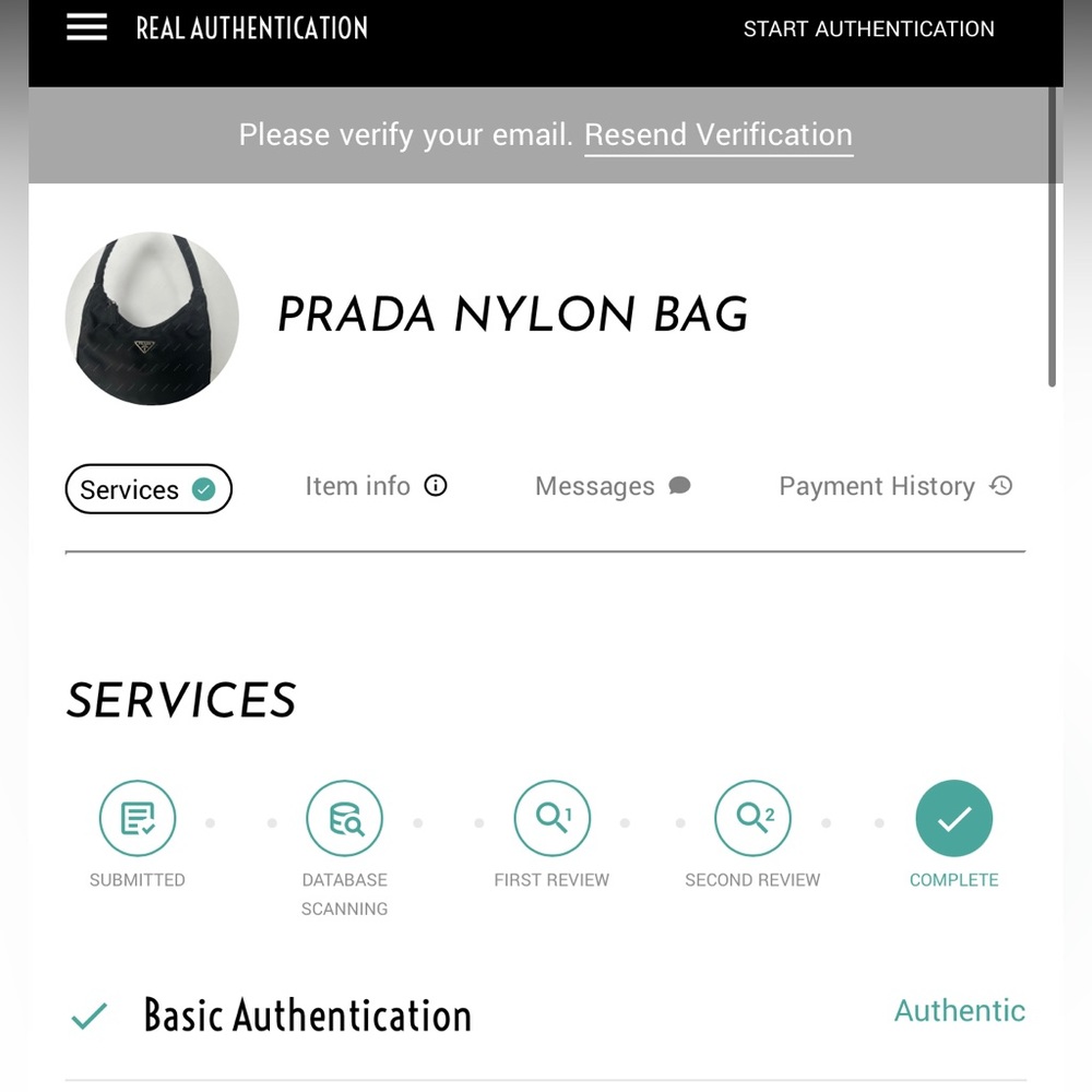 Authentic Prada Black Nylon Hobo Bag - Picture 12 of 12